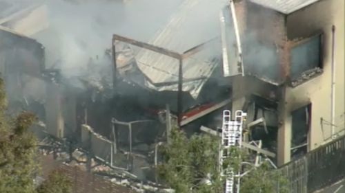 The fire tore through the Pemulwuy home. (9NEWS)