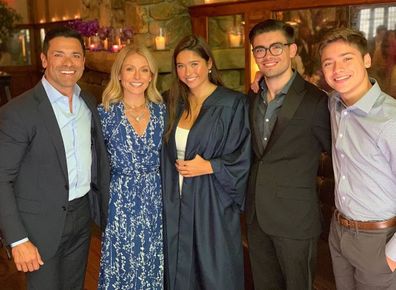 Mark Consuelos, Kelly Ripa, Lola Consuelos, Michael Consuelos and Joaquin Consuelos