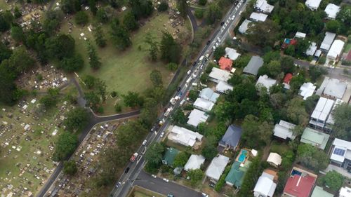 Traffic delays after crash on Frederick Street inbound, Toowong