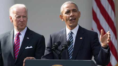 Joe Biden and US President Barack Obama