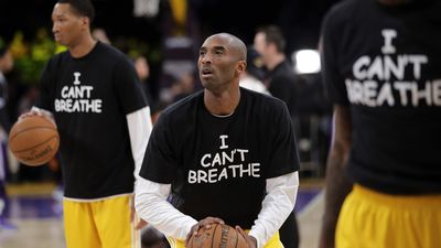 2014: Bryant was among the players who wore "I Can't Breathe" shirts in 2014 to protest the death of Eric Garner, a Black man killed by police in New York.