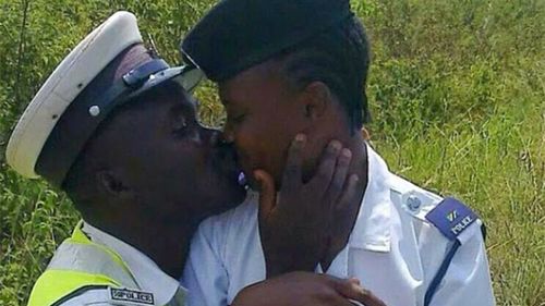 Tanzania police officers sacked after kissing photo goes viral
