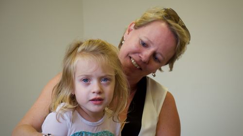 Aspire clinical director and founder Dianne Verstappen with Marissa. (Ehsan Knopf/9NEWS)