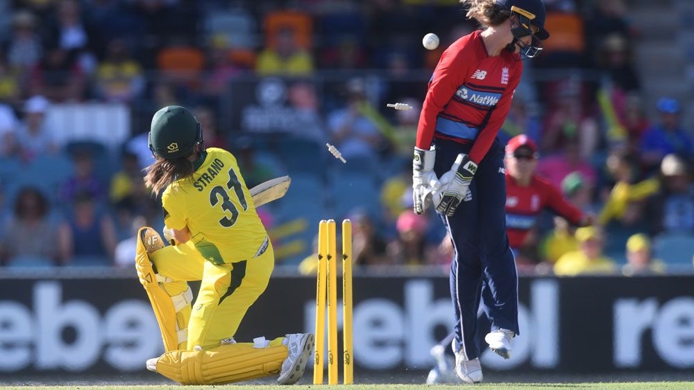 Aussies collapse in women's Ashes T20 loss