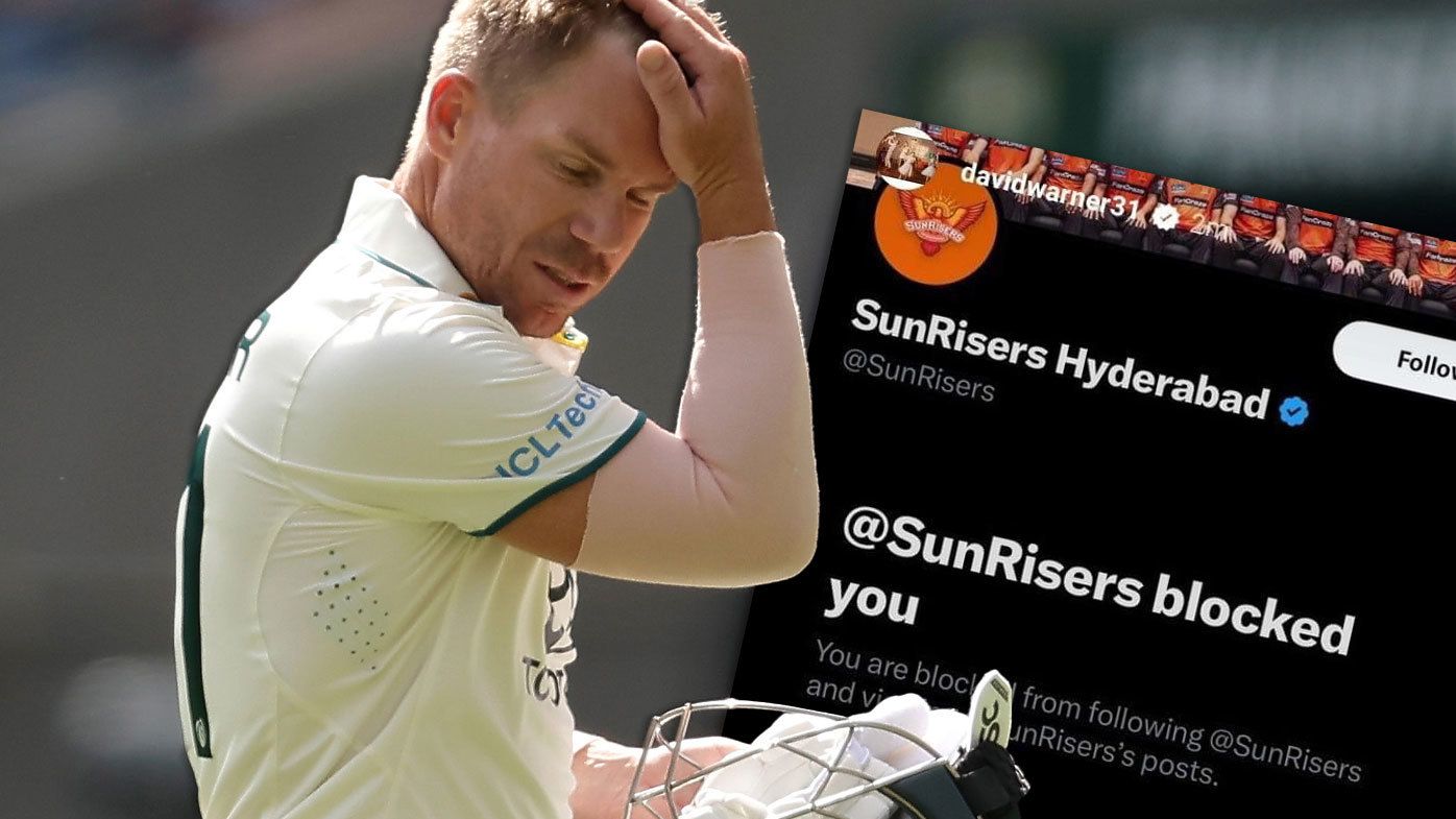 David Warner found out he&#x27;d been blocked by Sunrisers Hyderabad
