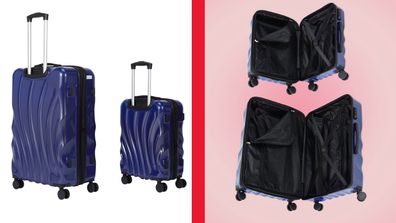 Clamshell 2-piece suitcase Kmart