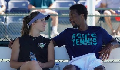 Gaël Monfils and Elina Svitolina