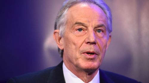 Ms May accused Mr Blair of "undermining" her efforts to deliver Brexit by calling for a second referendum on whether or not to leave. 