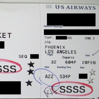 Secret code on boarding pass sparks 'panic'