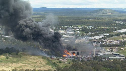 Police have issued a warning for local residents to avoid the area of the factory.