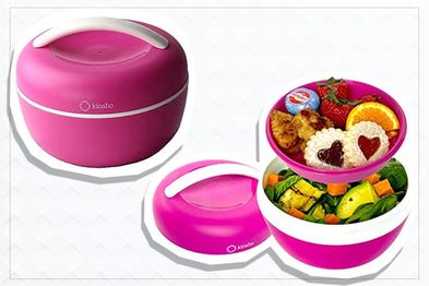 9PR: Bento Bowl Salad Container Lunchbox, Pink