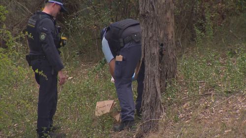 Officers found a large knife in bushland close to where the three were arrested.