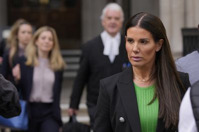 Rebekah Vardy departs the High Court in London, Thursday, May 19, 2022.