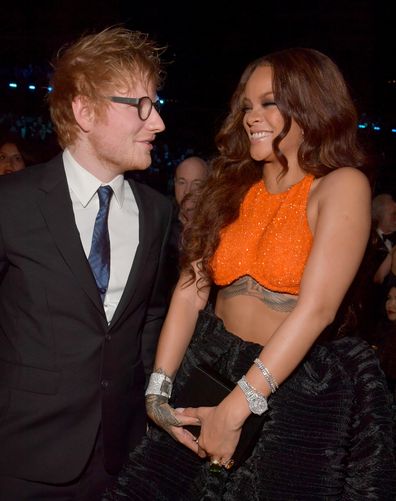 Ed Sheeran and Rihanna 