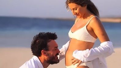 Former The Bachelor stars Locky and Irena Gilbert announce they are expecting their first child after two heartbreaking miscarriages.