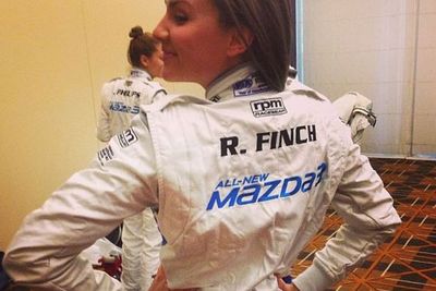 @rachael_finch: Fittings of a different kind.. Driver training starts tomorrow. Words. Can't. Explain! @AusGP @mazdaaus #Mazda3CelebGP