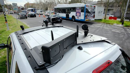 A vehicle fitted with a speed camera that can fine up to six drivers a second.