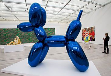 When did Jeff Koons finish the first of his Balloon Dog series?