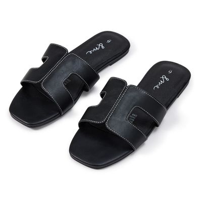 Big W &me Women's Cut Out Band Slides