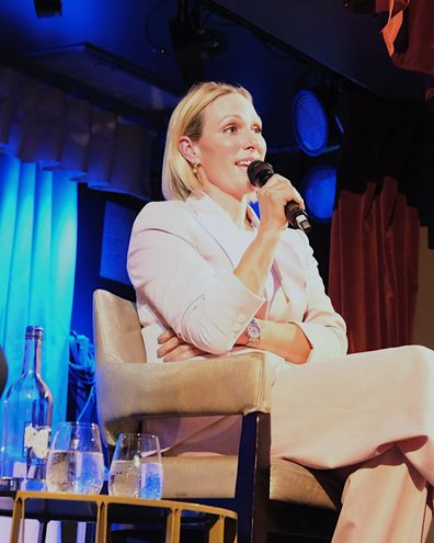 Zara Tindall on stage at a lunch hosted by The Sporting Club, in Mayfair, London on Friday May 9, 2025.