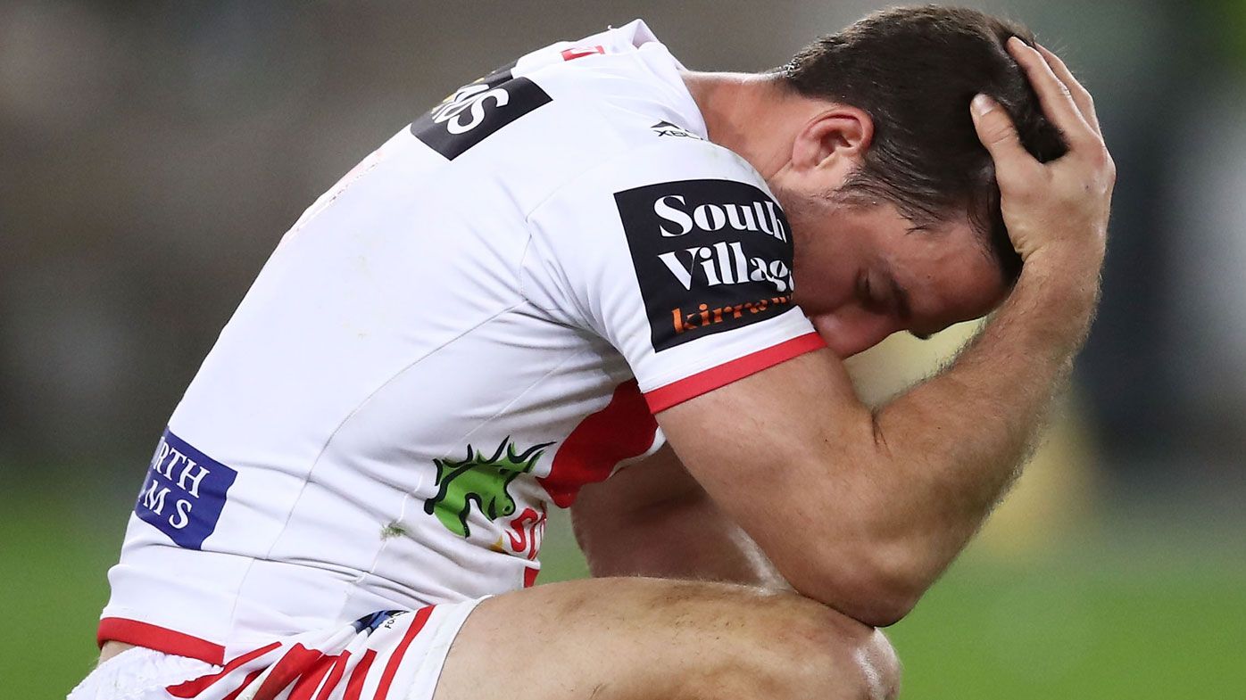 St George Illawarra halfback Ben Hunt fears for Kangaroos spot after Dragons loss