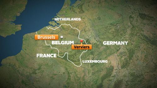The raids occurred in the eastern city of Verviers. (9NEWS)