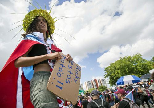 The demonstrations represent the biggest protest movement on the island since Puerto Ricans rallied to put an end to US Navy training on the island of Vieques more than 15 years ago.