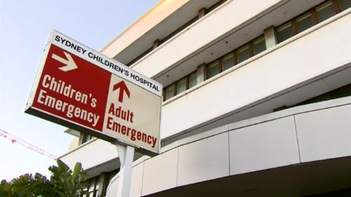 The baby and her parents are at Sydney Children's Hospital. (9NEWS)