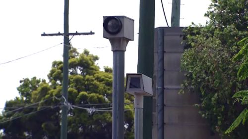 Black spots red light cameras