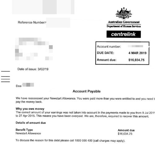 Debt collectors contacted Melissa weeks after her Centrelink debt was due to be paid.