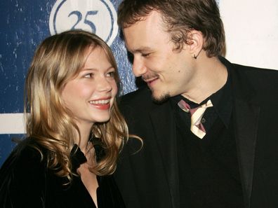 Michelle Williams and Heath Ledger attend the Independent Feature Project's 15th Annual Gotham Awards in 2005 in New York City.