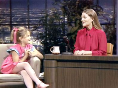 Drew Barrymore interviewing herself 