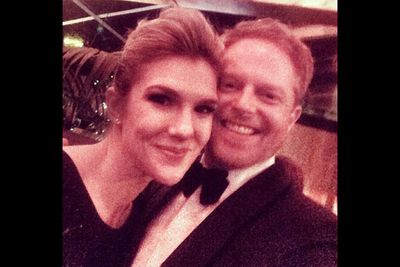 @jessetyler: "With my beautiful friend Lily Rabe at the Golden Globes last night."