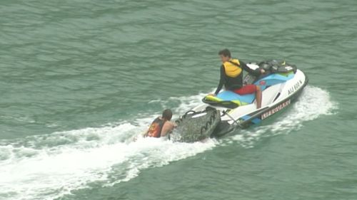 A jetski was called in to assist. (9NEWS)
