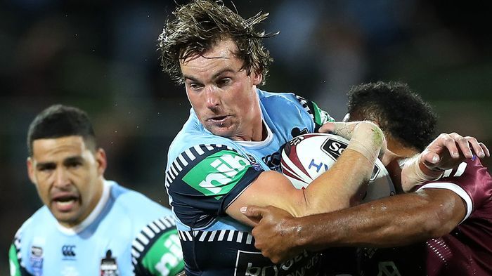 NSW&#x27;s makeshift centre Clint Gutherson during his State of Origin debut.