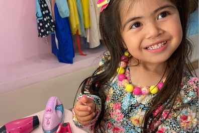 Inayah is just four and she's had six open heart surgeries.