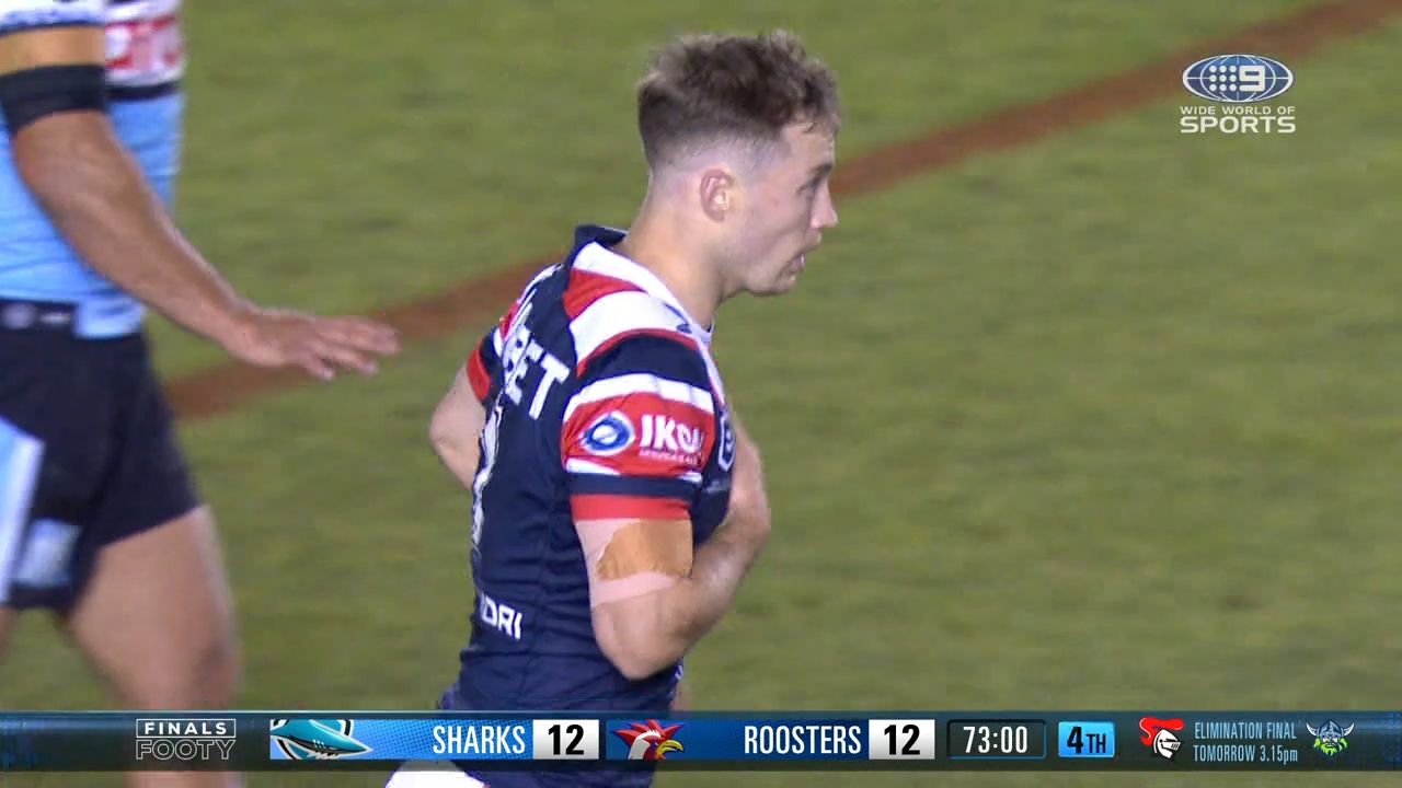 Roosters coach Trent Robinson denies any knowledge of Angus Crichton's reported switch to rugby union