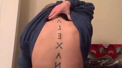 TikTok woman shares her regret after getting ex-boyfriend's name tattooed on back