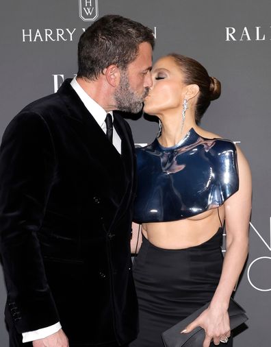 LOS ANGELES, CALIFORNIA - DECEMBER 05: (L-R) Ben Affleck and Jennifer Lopez attend ELLE's Women In Hollywood Celebration at Nya Studios on December 05, 2023 in Los Angeles, California. (Photo by Kevin Winter/Getty Images,)