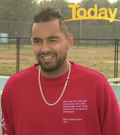 Kyrgios was more than happy to answer the question.