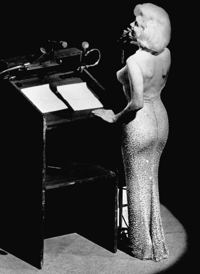 Marilyn Monroe In Off-the-shoulder Dress by Bettmann