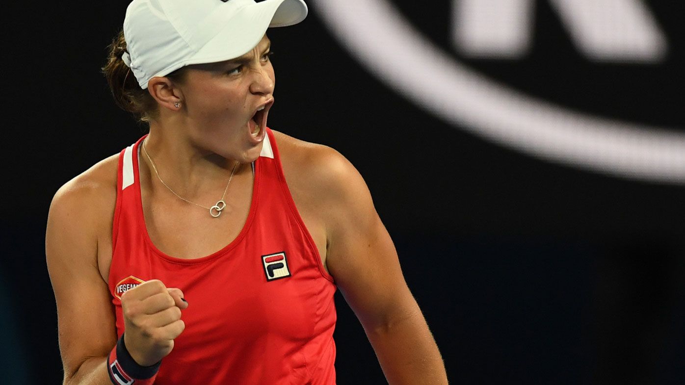 Tennis: Ash Barty party continues at Australian Open with second round win over Camila Giorgi