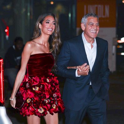 NEW YORK, NEW YORK - SEPTEMBER 29: Amal Clooney and George Clooney attend the "Jay Kelly" red carpet during 63rd New York Film Festival at Alice Tully Hall, Lincoln Center on September 29, 2025 in New York City. (Photo by Aeon/GC Images)
