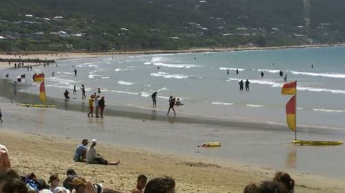 Surf Life Saving Victoria was expecting a hectic day due to the hot weather and strong winds. (9NEWS)