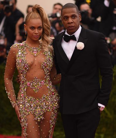 Beyonce and Jay Z attend the Met Gala in 2015.