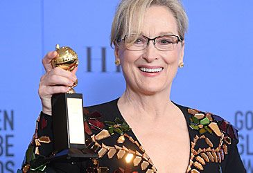 Meryl Streep holds the record for most Golden Globe wins with how many acting awards?