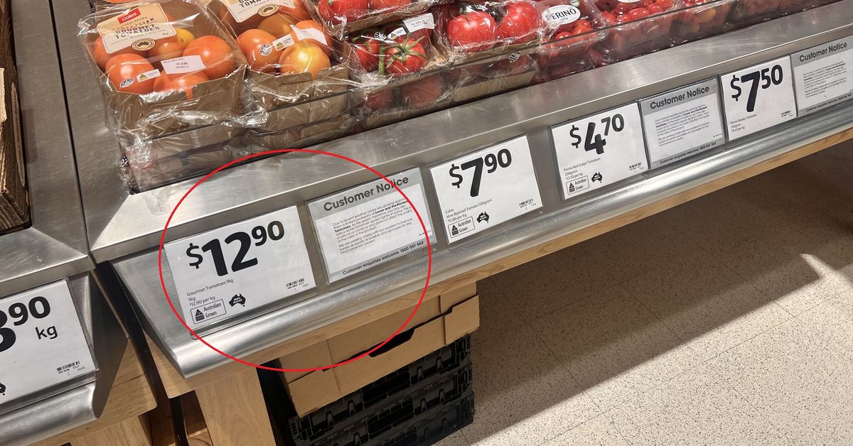 Supermarket sign explains surge in price and drop in quality of Aussie favourite