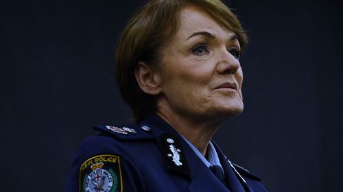 NSW Police Commissioner Elect Karen Webb during the announcement of her position in NSW Parliament House. Sydney, NSW. 24th November, 2021. Photo: Kate Geraghty