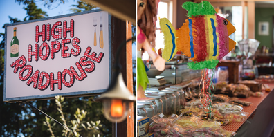 High Hopes Roadhouse sign and lolly shop