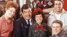 Happy Days tells the story of the Cunninghams, one of America's most beloved TV families played by Marion Ross (Marion), Tom Bosley (Howard), Erin Moran (Joanie), and Ron Howard (Richie), and Richie's friends  Donny Most (Ralph), Anson Williams (Potsie), Gavan O'Herlihy.